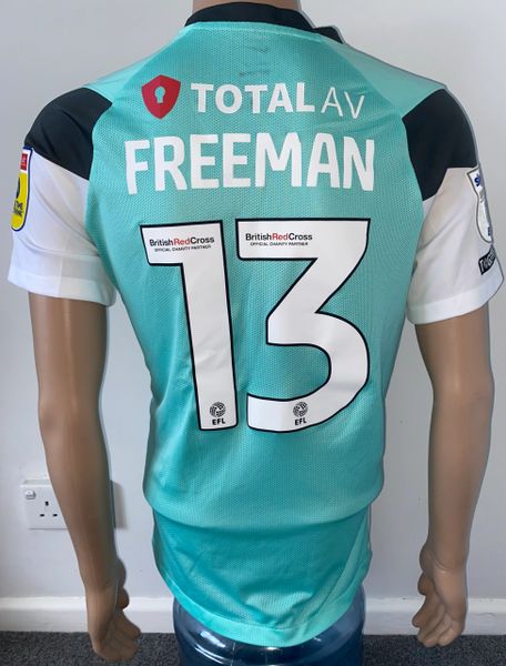 2022/23 PORTSMOUTH MATCH WORN THIRD SHIRT (FREEMAN #13)