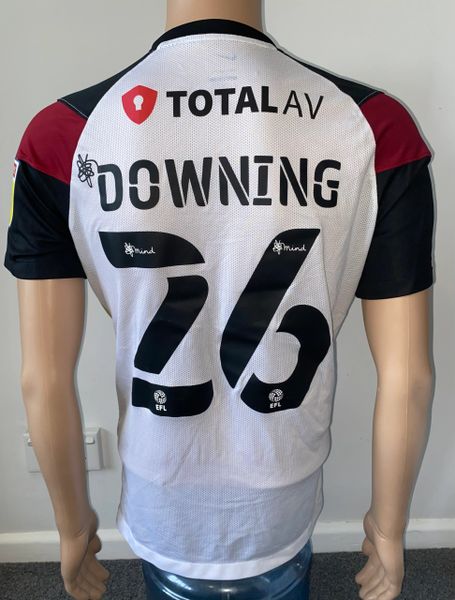 2021/22 PORTSMOUTH MATCH WORN AWAY SHIRT (DOWNING #26)