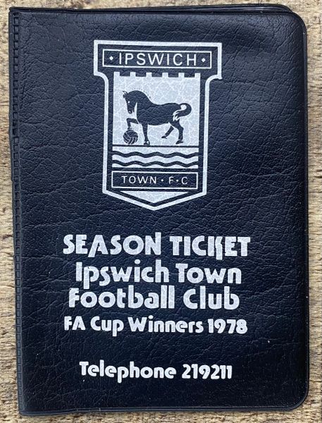 1980/81 ORIGINAL DIVISION 1 IPSWICH TOWN SEASON TICKET