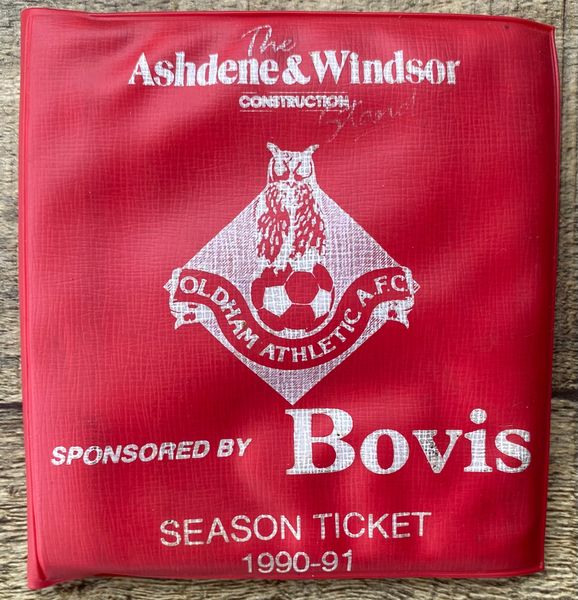 1990/91 ORIGINAL DIVISION TWO SEASON TICKET OLDHAM ATHLETIC