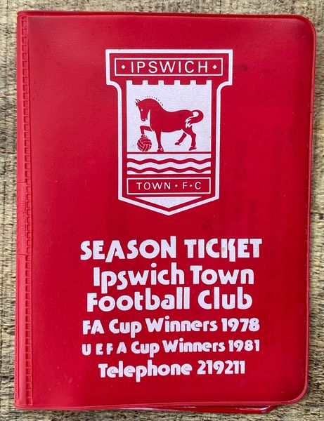 1981/82 ORIGINAL DIVISION 1 IPSWICH TOWN SEASON TICKET