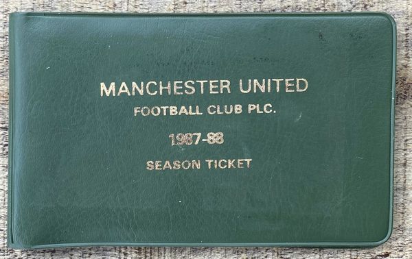 1987/88 ORIGINAL DIVISION ONE SEASON TICKET MANCHESTER UNITED