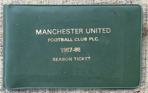 1987/88 ORIGINAL DIVISION ONE SEASON TICKET MANCHESTER UNITED