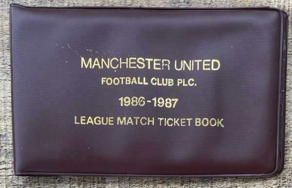 1986/87 ORIGINAL DIVISION ONE SEASON TICKET MANCHESTER UNITED