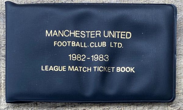 1982/83 ORIGINAL DIVISION ONE SEASON TICKET MANCHESTER UNITED