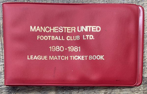 1980/81 ORIGINAL DIVISION ONE SEASON TICKET MANCHESTER UNITED