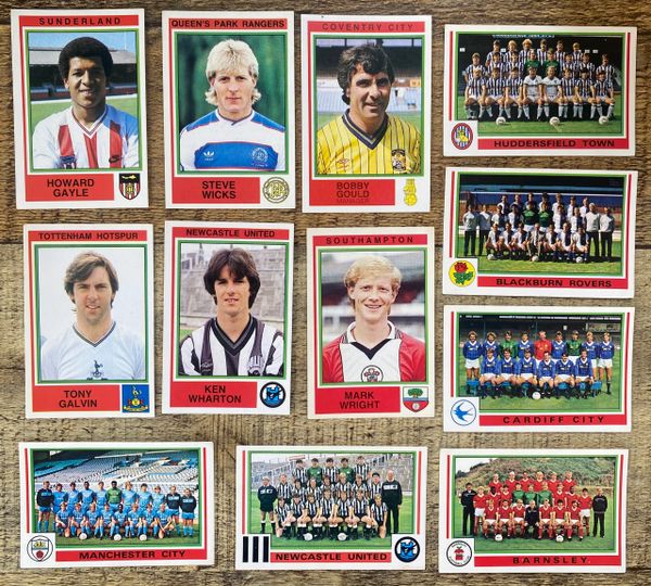 12X 1985 ORIGINAL UNUSED PANINI FOOTBALL 85 STICKERS VARIOUS