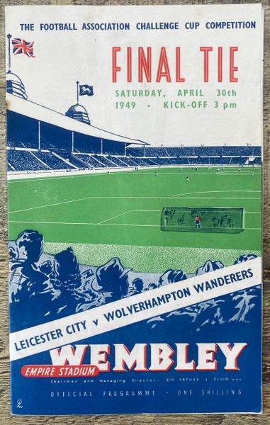 1949 original FA CUP FINAL PROGRAMME LEICESTER CITY V WOLVERHAMPTON WANDERERS