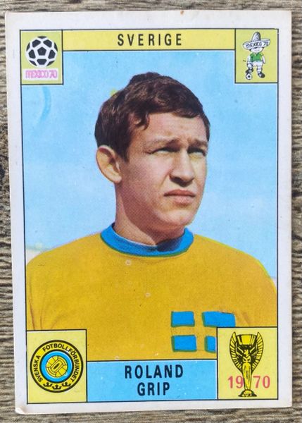 1970 MEXICO WORLD CUP PANINI ORIGINAL STICKER ROLAND GRIP SWEDEN