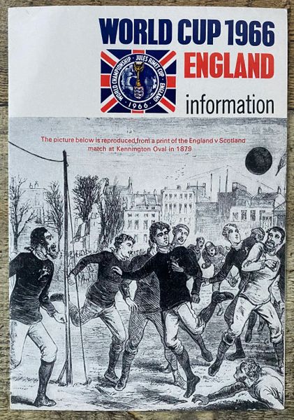 1966 ORIGINAL WORLD CUP FOLD OUT A5 TOURNAMENT INFORMATION LEAFLET