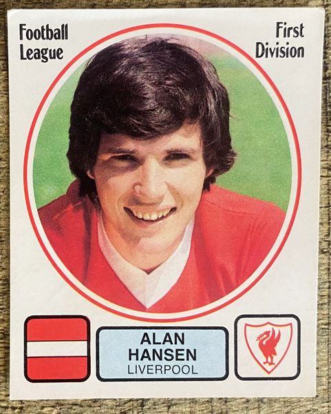 1982 ORIGINAL UNUSED PANINI FOOTBALL 82 STICKER ALAN HANSEN LIVERPOOL 126