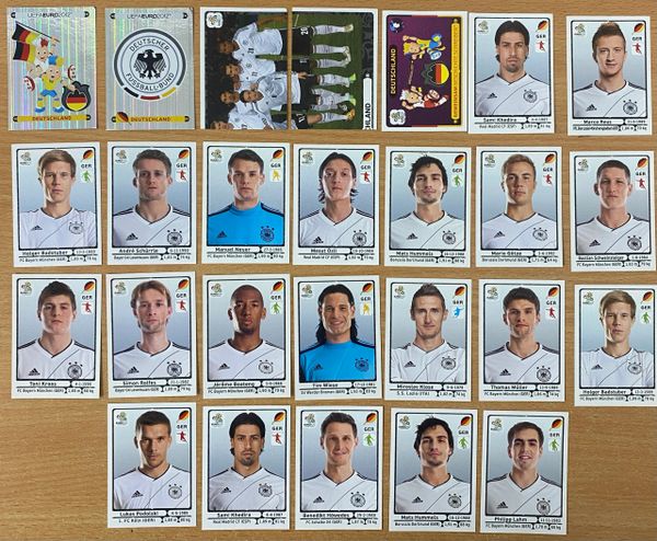 26X PANINI EURO 2012 ORIGINAL UNUSED STICKERS GERMANY DEUTSCHLAND PLAYERS