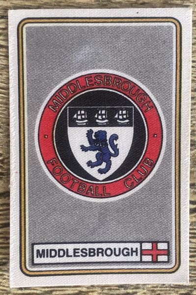 1979 ORIGINAL UNUSED PANINI FOOTBALL 79 STICKERS MIDDLESBROUGH BADGE 245