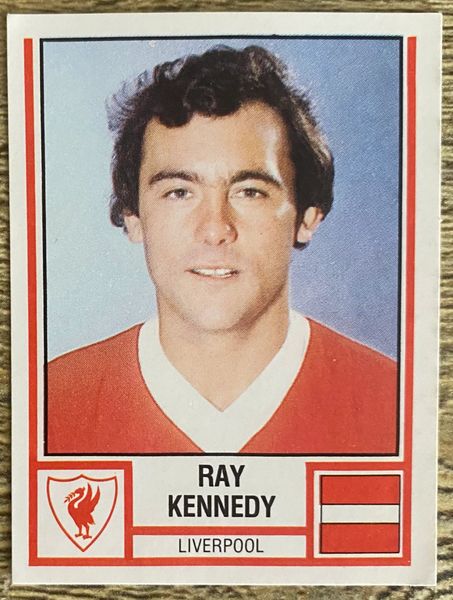 1981 ORIGINAL UNUSED PANINI FOOTBALL 81 STICKER RAY KENNEDY LIVERPOOL 176
