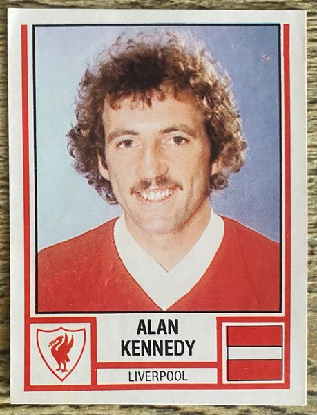 1981 ORIGINAL UNUSED PANINI FOOTBALL 81 STICKER ALAN KENNEDY LIVERPOOL 172
