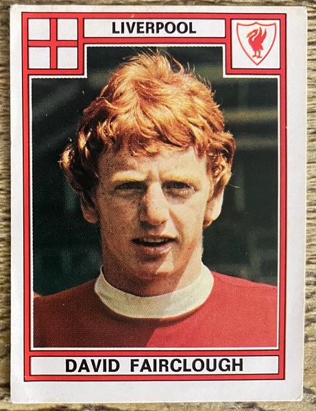 1978 ORIGINAL UNUSED PANINI FOOTBALL 78 STICKER DAVID FAIRCLOUGH LIVERPOOL 206