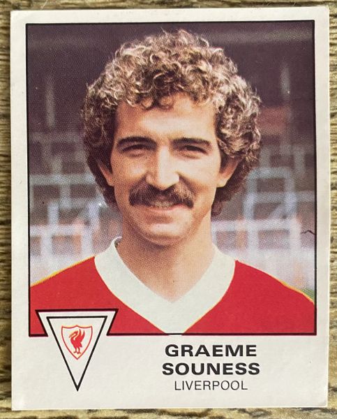 1980 ORIGINAL UNUSED PANINI FOOTBALL 80 STICKER GRAEME SOUNESS LIVERPOOL 198