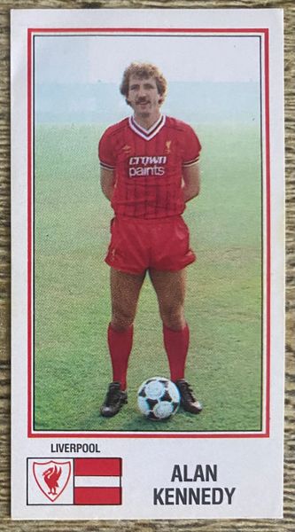 1983 ORIGINAL UNUSED PANINI FOOTBALL 83 STICKERS ALAN KENNEDY LIVERPOOL 123