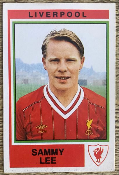 1985 ORIGINAL UNUSED PANINI FOOTBALL 85 STICKER SAMMY LEE LIVERPOOL 128