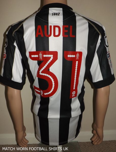 2016/17 NOTTS COUNTY MATCH ISSUE CARBRINI SHIRT AUDEL #31