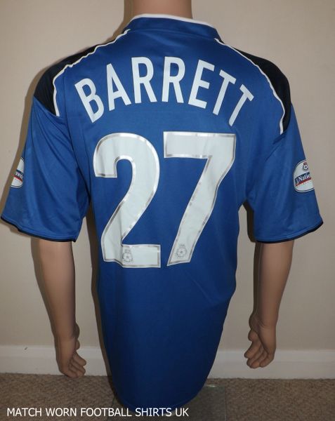 2002/03 CREWE ALEXANDRA MATCH WORN AWAY SHIRT BARRETT #27