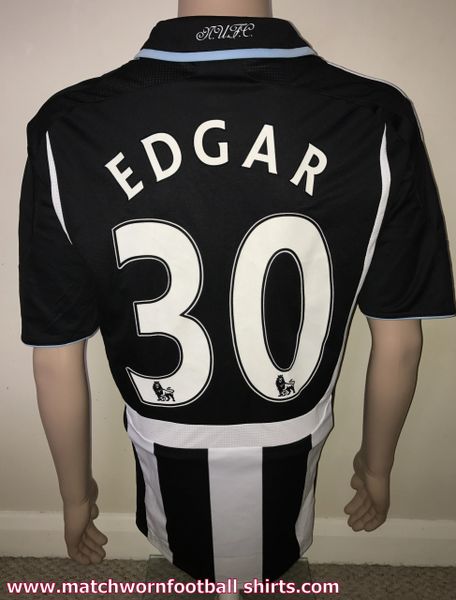 2005/06 NEWCASTLE UNITED ADIDAS MATCH WORN HOME SHIRT EDGAR #30