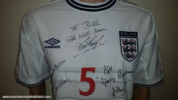 2000 ENGLAND MATCH ISSUE SIGNED HOME SHIRT #5 | MATCH WORN FOOTBALL ...