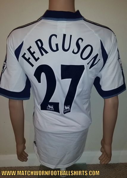 2001/02 TOTTENHAM HOTSPUR MATCH ISSUE HOME SHIRT (FERGUSON #27)