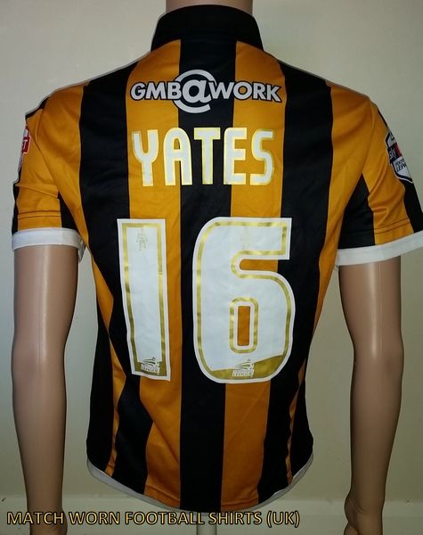 2014/15 PORT VALE MATCH ISSUE AWAY SHIRT YATES #16