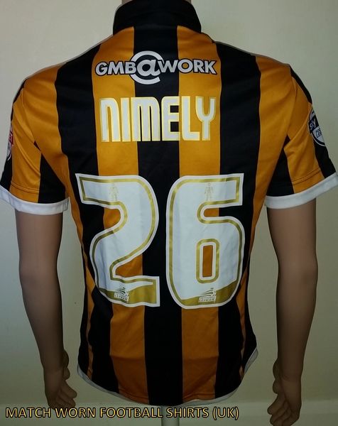 2014/15 PORT VALE MATCH ISSUE AWAY SHIRT NIMELY #26