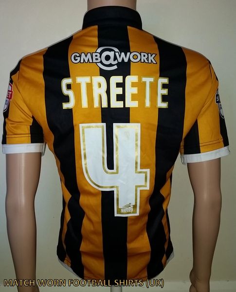 2014/15 PORT VALE MATCH ISSUE AWAY SHIRT STREETE #4