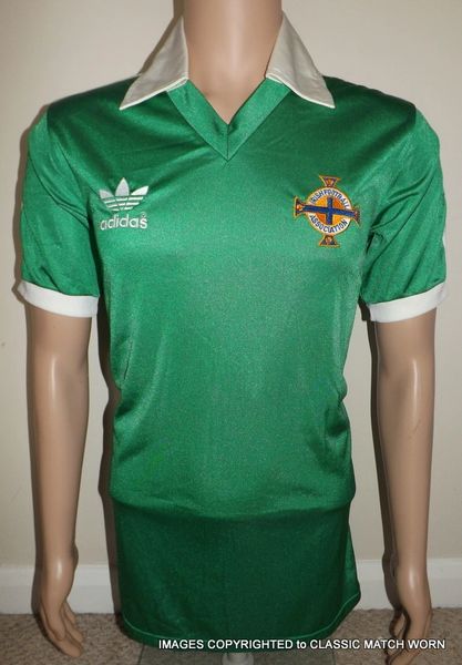 1978 NORTHERN IRELAND MATCH WORN SHIRT CHRIS MCGRATH V ENGLAND/SCOTLAND/WALES