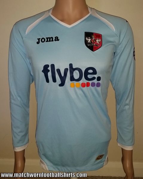 2013/14 ELLIOT CHAMBERLAIN MATCH WORN EXETER CITY AWAY SHIRT