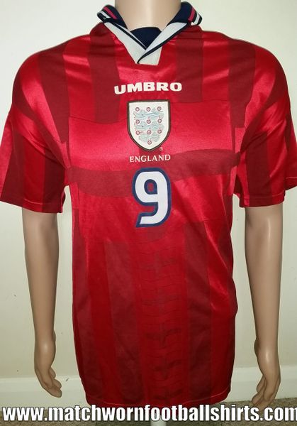 england match worn shirts