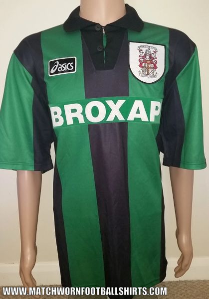 1995/96 STOKE CITY MATCH WORN AWAY SHIRT #2