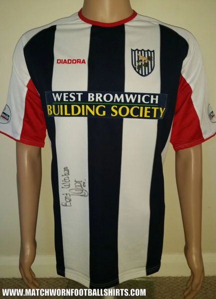 2003/04 WEST BROMWICH ALBION MATCH WORN SHIRT DYER #29