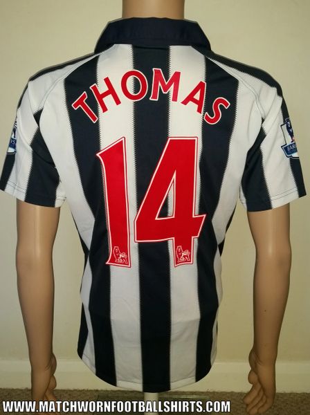 2010/11 WEST BROMWICH ALBION MATCH WORN SHIRT JEROME THOMAS #14