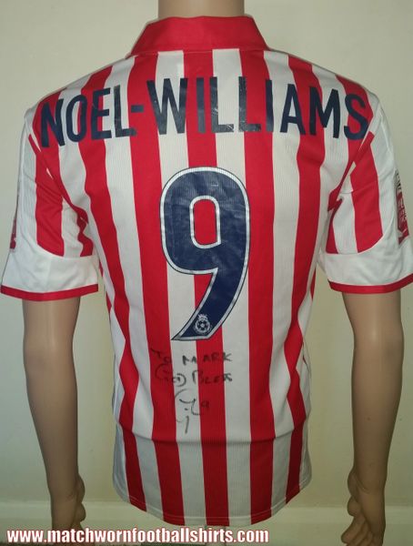 2004/05 STOKE CITY HOME MATCH WORN SHIRT NOEL-WILLIAMS #9