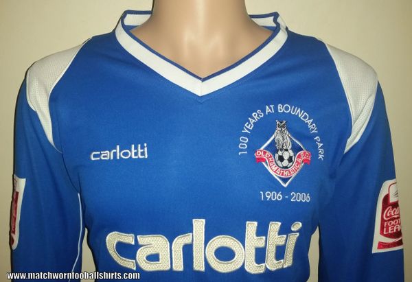 oldham athletic home shirt