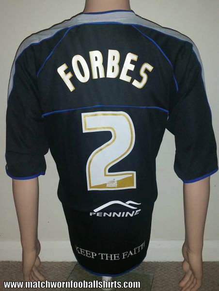 2005/06 OLDHAM ATHLETIC MATCH WORN AWAY SHIRT FORBES #2