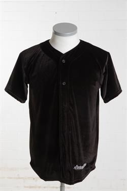 Scarcewear Signature Plain Black Baseball Jersey Shirt Size 