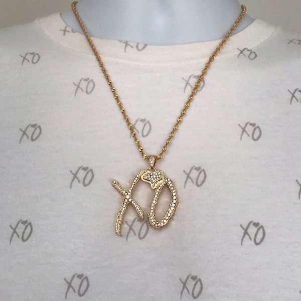 Large Iced Out 20k Gold Plated XO Chain (Short) | The one & only XO ...