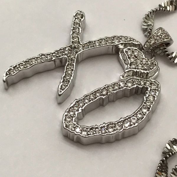 Medium Iced Out Stainless Steel XO Chain (Long) | The one & only XO ...