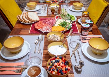 Freshly made Continental breakfast served each morning.