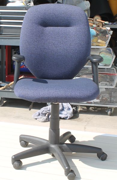 Dark Blue Office Desk Chair w/ Arms