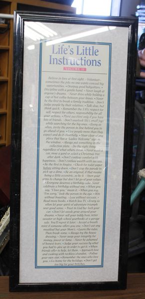 Life's Little Instructions Volume 2 Framed Print | Jolly Pack Rat