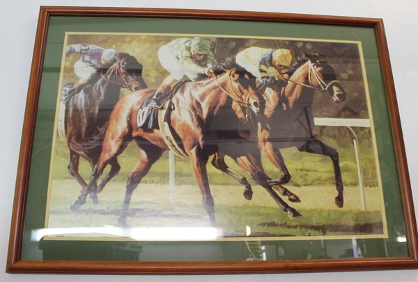 Race Horse Framed Photo Picture Print