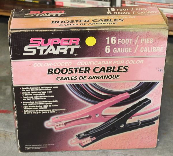 Super Start 16ft 6 Gauge Booster Cable