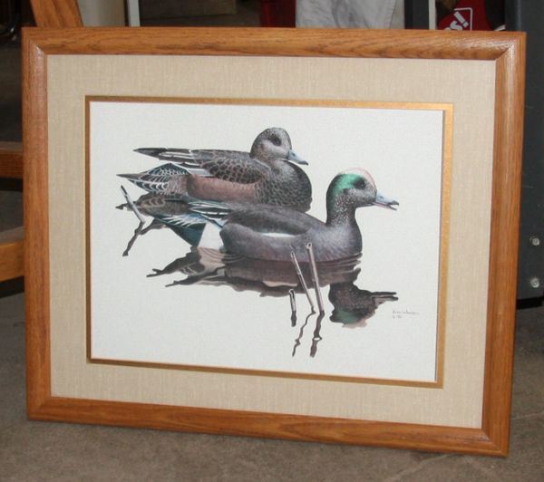 "Ducks" Framed Print by Brian Wheeler 1981