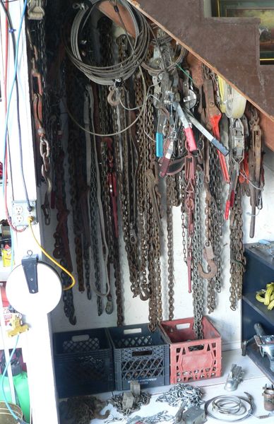 Good Selection of Chains, Come-A-Longs, Tow Cables, HD Ratchet Straps, Chain Binders, Trailer Accessories